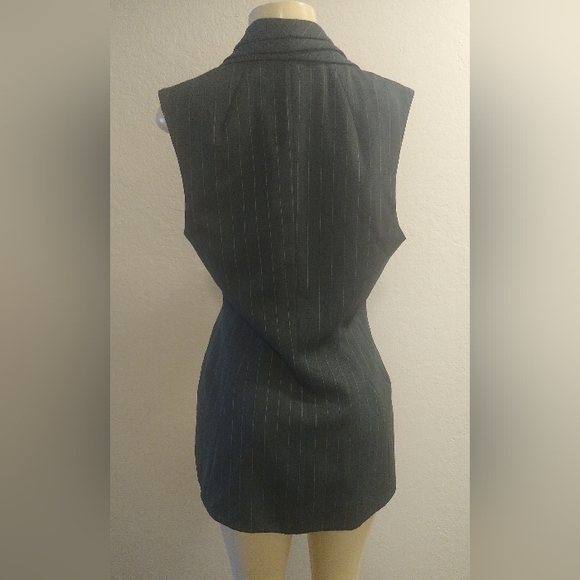 Byron Lars Deep Grayish Olive Green Long Vest 12 - Picture 4 of 16